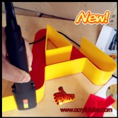 Handheld acrylic bending tool